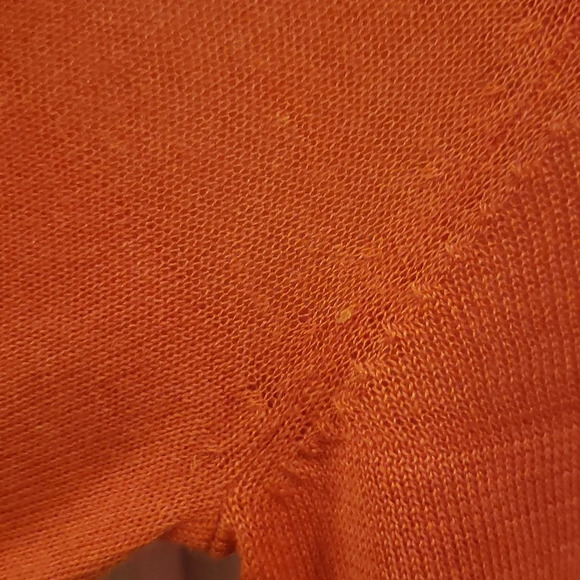 Mesh Tonal Stripped Orange Top Fall HALLOWEEN - Picture 8 of 14